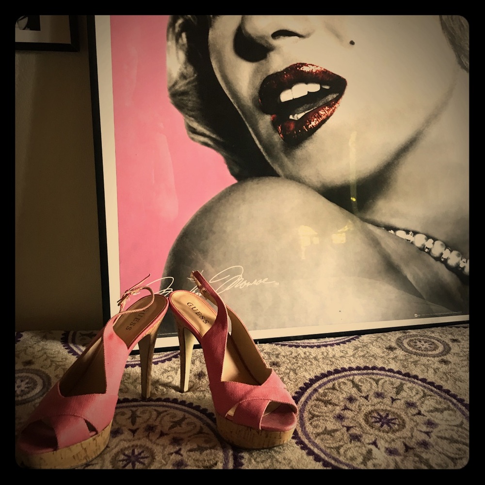 Guess pink platforms!
